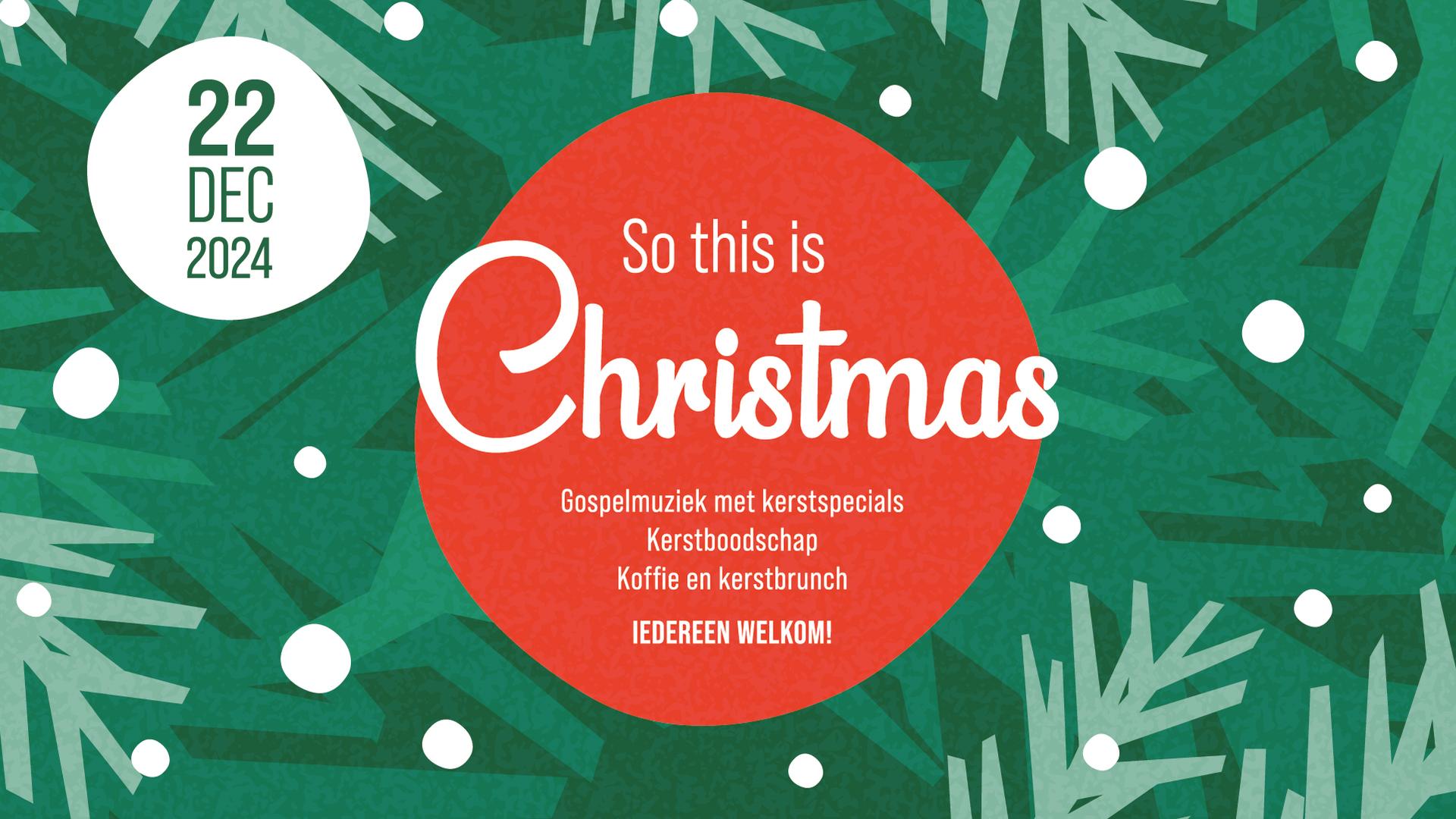 So this is Christmas